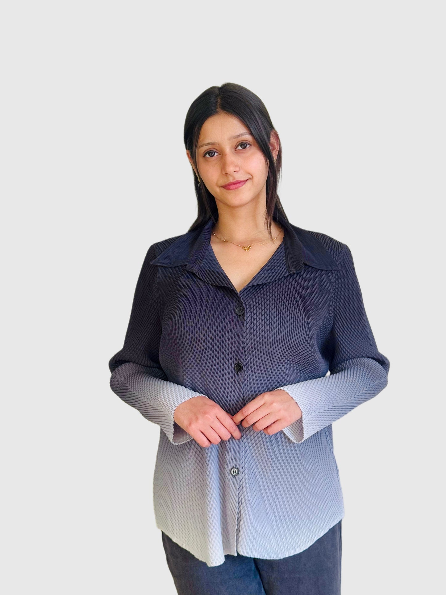 Rocío Gradient Shirt- Black
