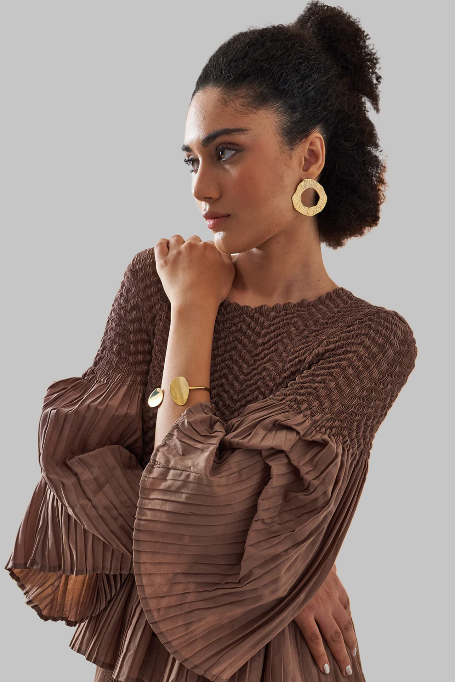 Celia Brown Top