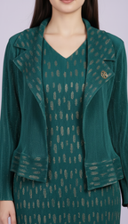 The Midnight Aurora Pleated Dress