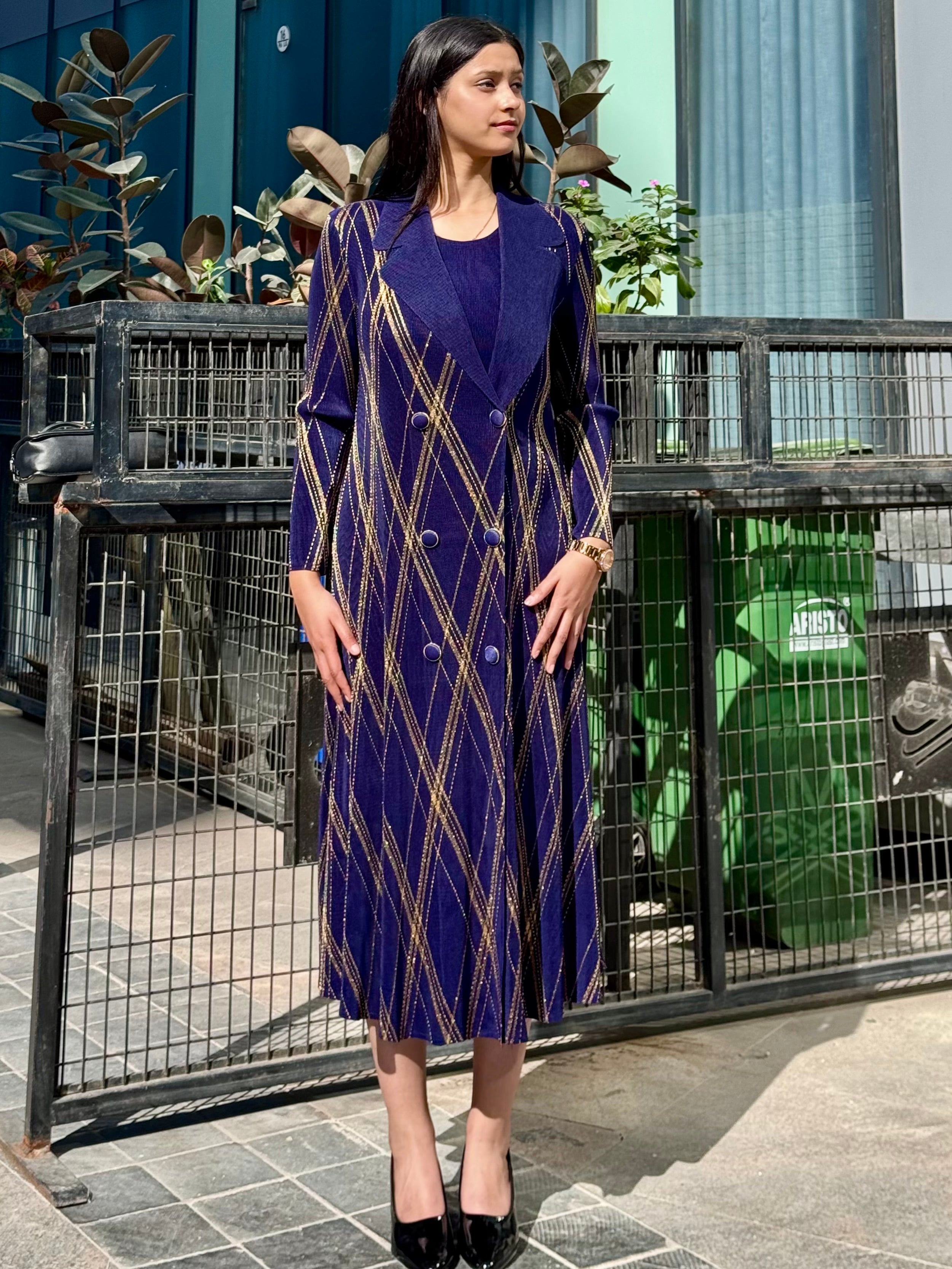 Rio Blazer Dress- Indigo