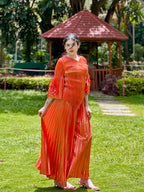 Irene Metallic Set- Orange