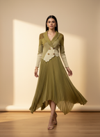 ELYSIA Pearl Pleated Dress