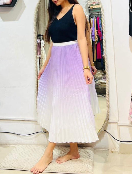 The Aria High-Rise Pleated Skirt