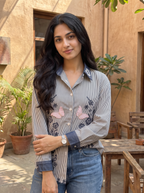 Striped Floral Shirt