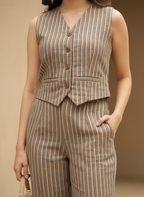 The Sandstone Pinstripe Co-ord Set