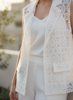 Lacy Vest Set
