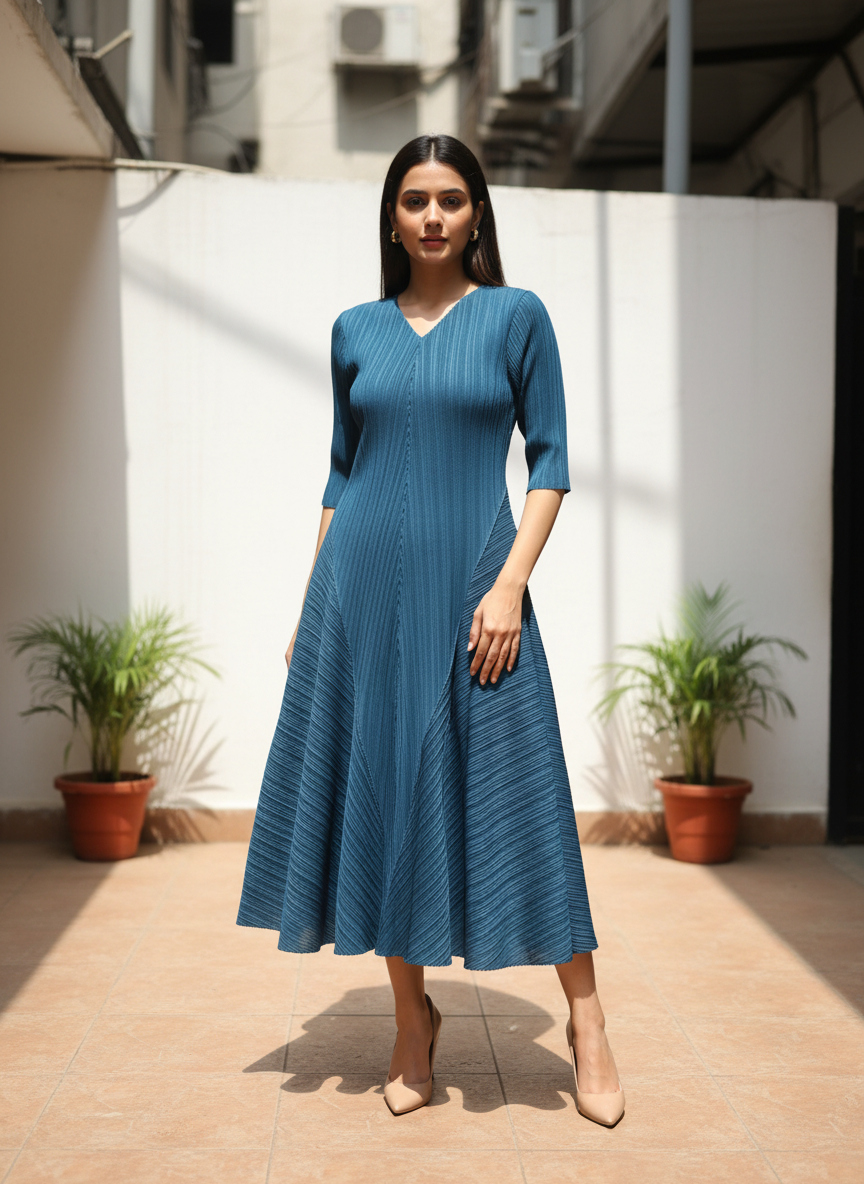 Mia Pleated Dress
