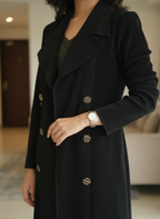 Seraphina Pleated Trench-Style Midi Dress