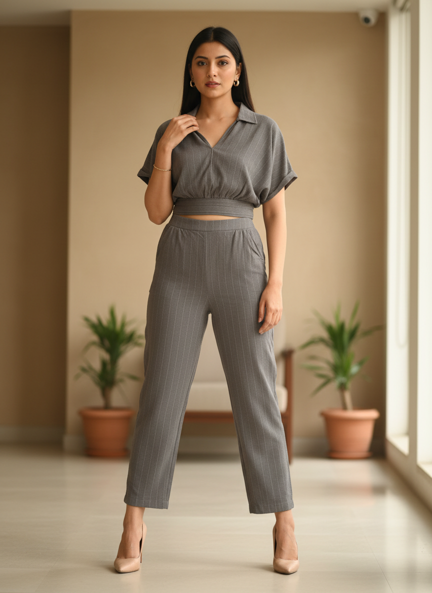 Grey Linen Set