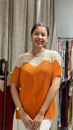 Aurora Pearl Pleat Blouse