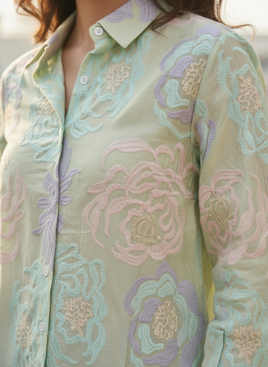 Unicorn Embroidered Shirt