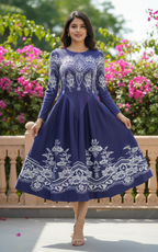 Garden Pleated Dress
