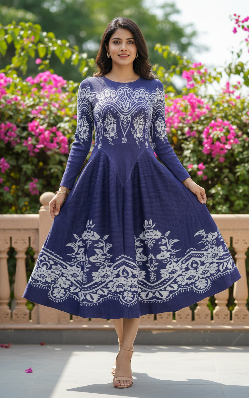 Garden Pleated Dress
