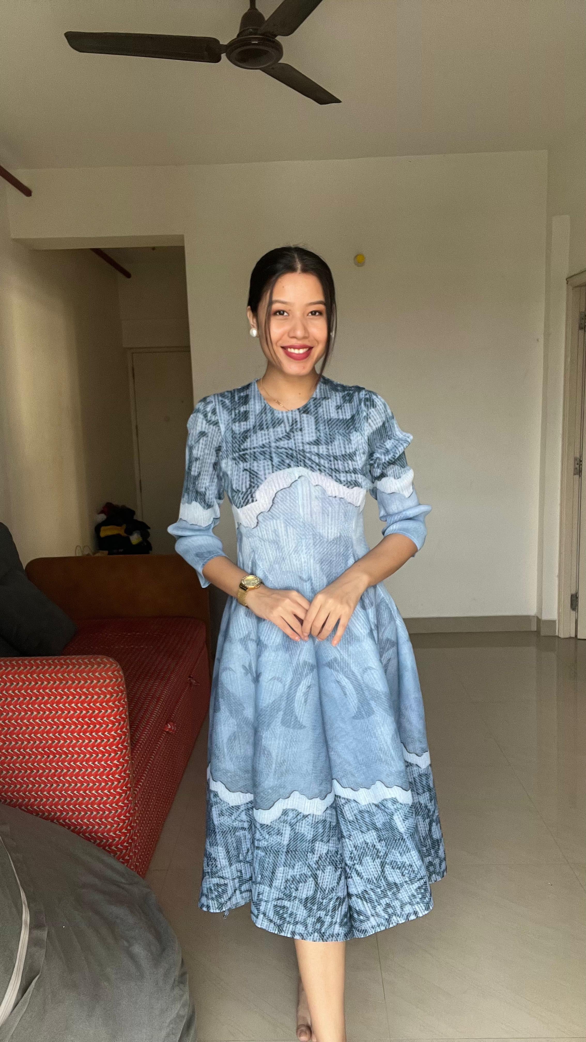 LUNARA Floral Flow Dress