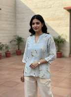 Chanderi Pastel Shirt