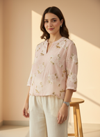 Chanderi Pastel Shirt