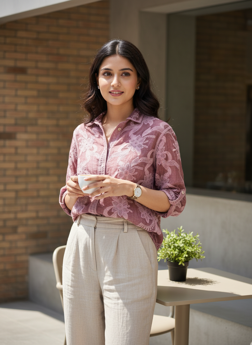 Mul Embroidered Shirt