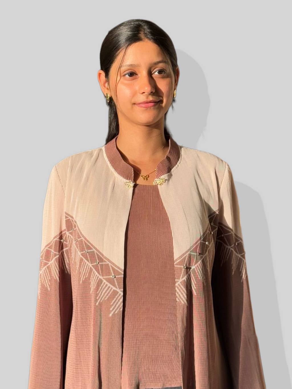 Sierra Printed Top-Brown