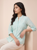 Fuschia Embroidered Shirt