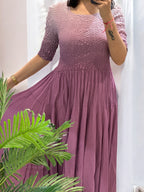 Julieta Flare Dress- Lilac