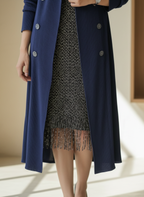 The Empress Pleated Trench Midi