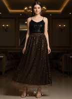 Brown sequins Skirt