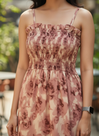 Bloom Strip Maxi Dress