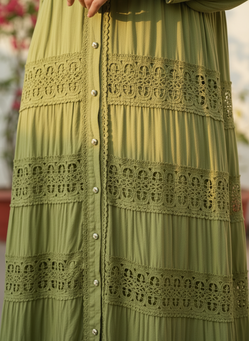 Lime Elegance Maxi Dress