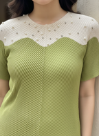 Aurora Pearl Pleat Blouse