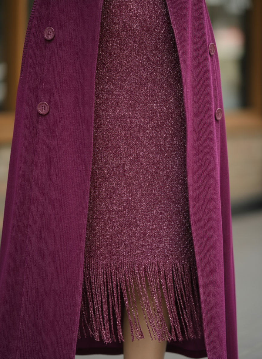 The Empress Pleated Trench Midi