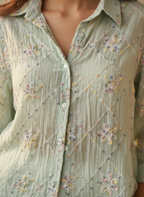 Pastel Chanderi Shirt