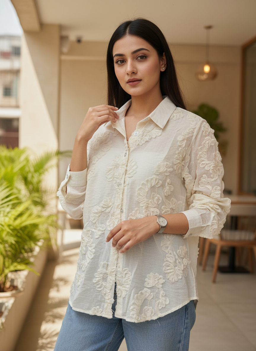 Summer Embroidered Shirt