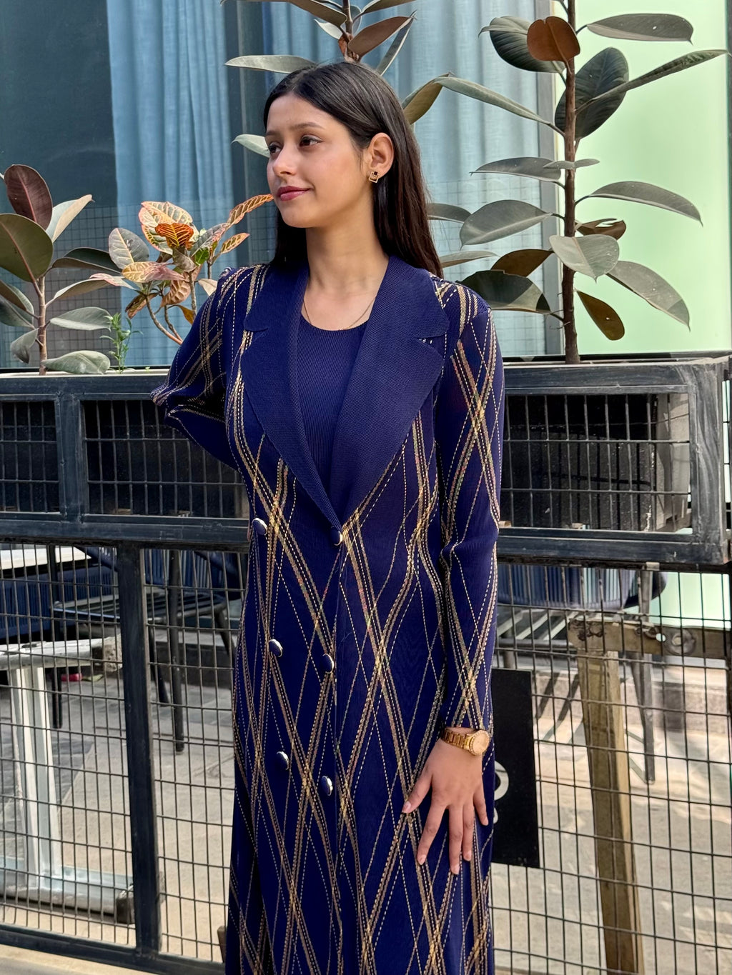 Rio Blazer Dress- Indigo