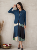 Classic Shrug Pleated Dress
