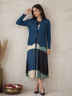 Classic Shrug Pleated Dress