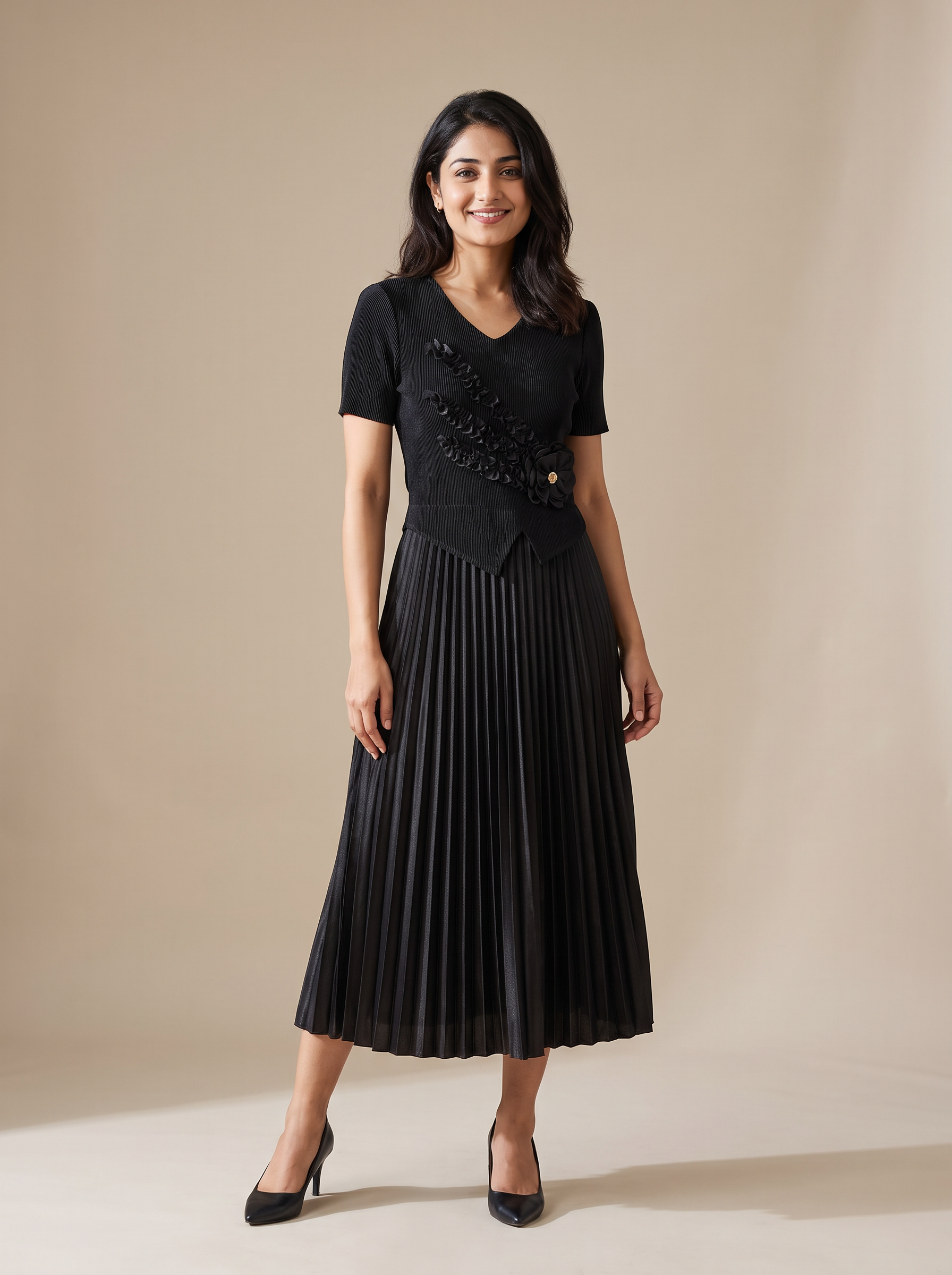 Classic Pleated Dress