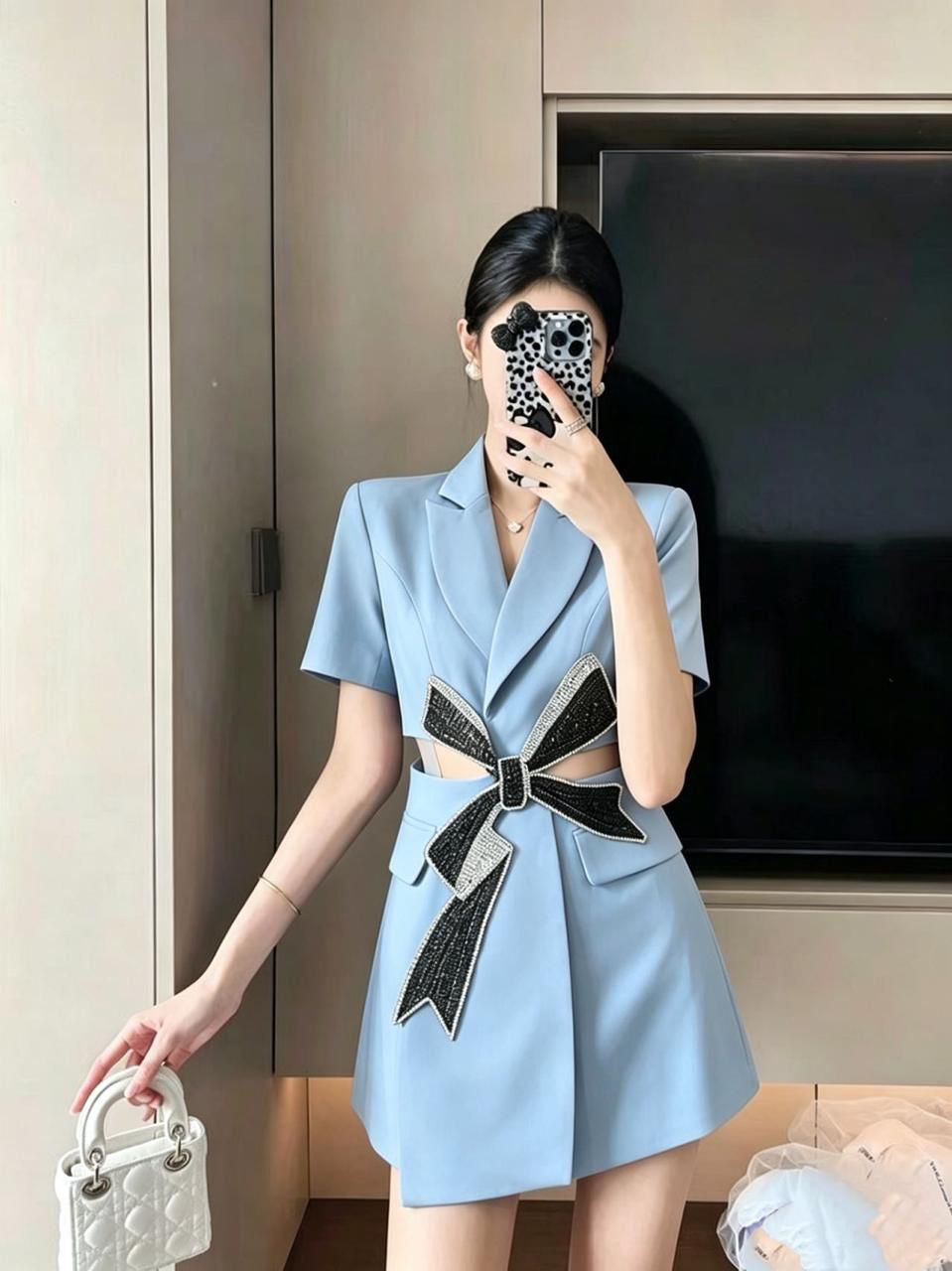 Blazer Mini Bow Dress