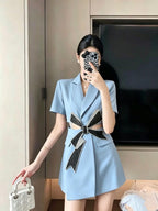 Blazer Mini Bow Dress