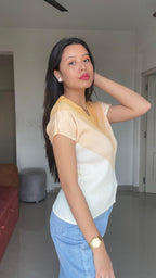 AVA Chevron Textured Top