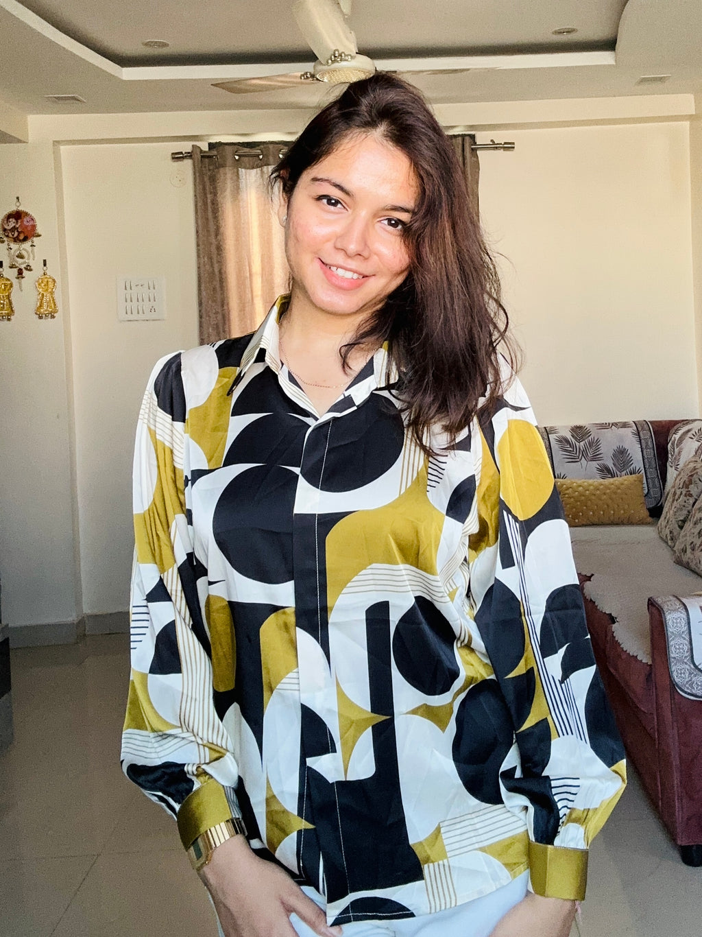 Mod Muse Satin Crepe Shirt