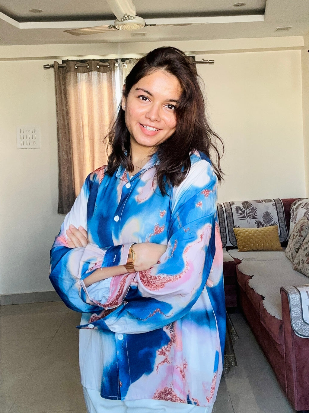 Aurora Satin Crepe Shirt