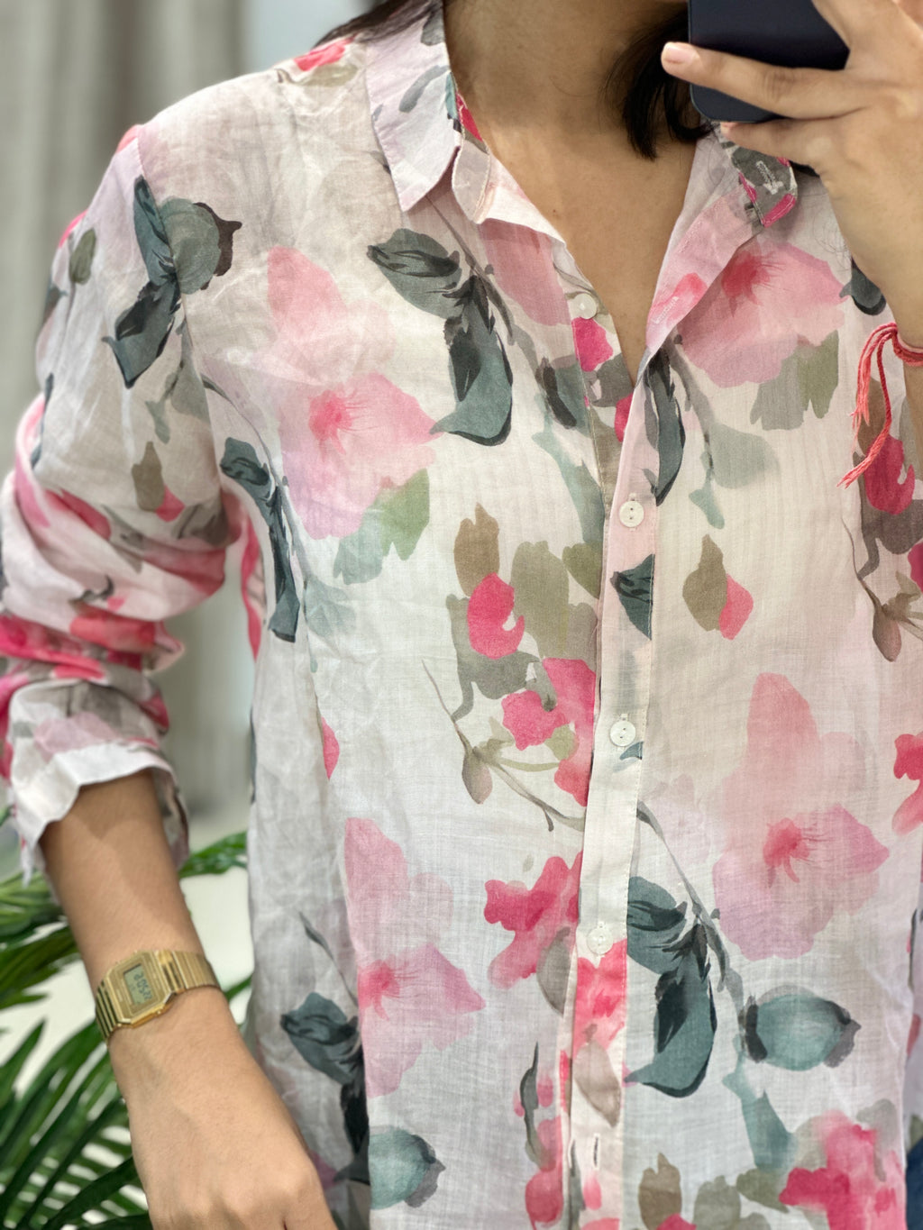 Floral Linen Shirt