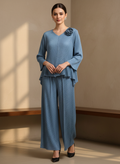 The Aurelia Pleated Peplum Co-ord Set