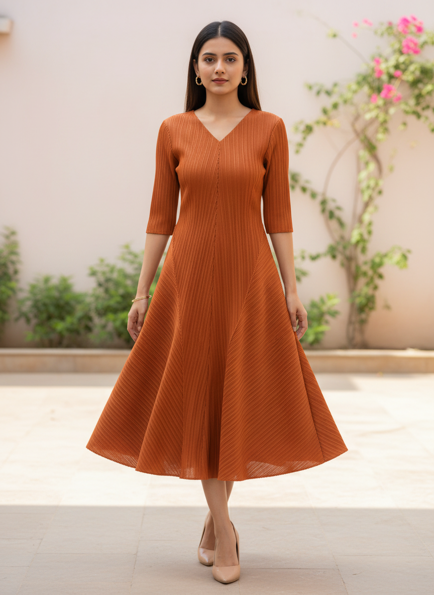 Mia Pleated Dress