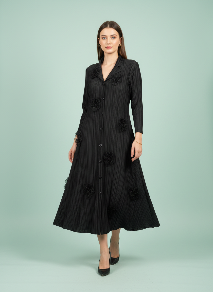 Saira Pleated Dress
