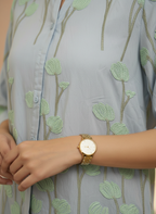 Pistachio Stem Corded Blouse