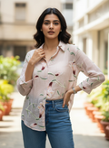 Floral Embroidered shirt