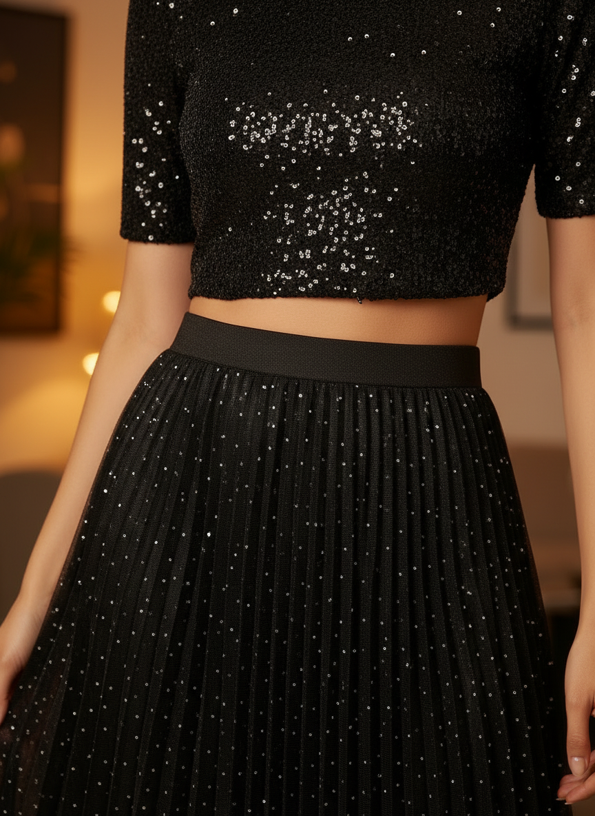 Black Flare Skirt