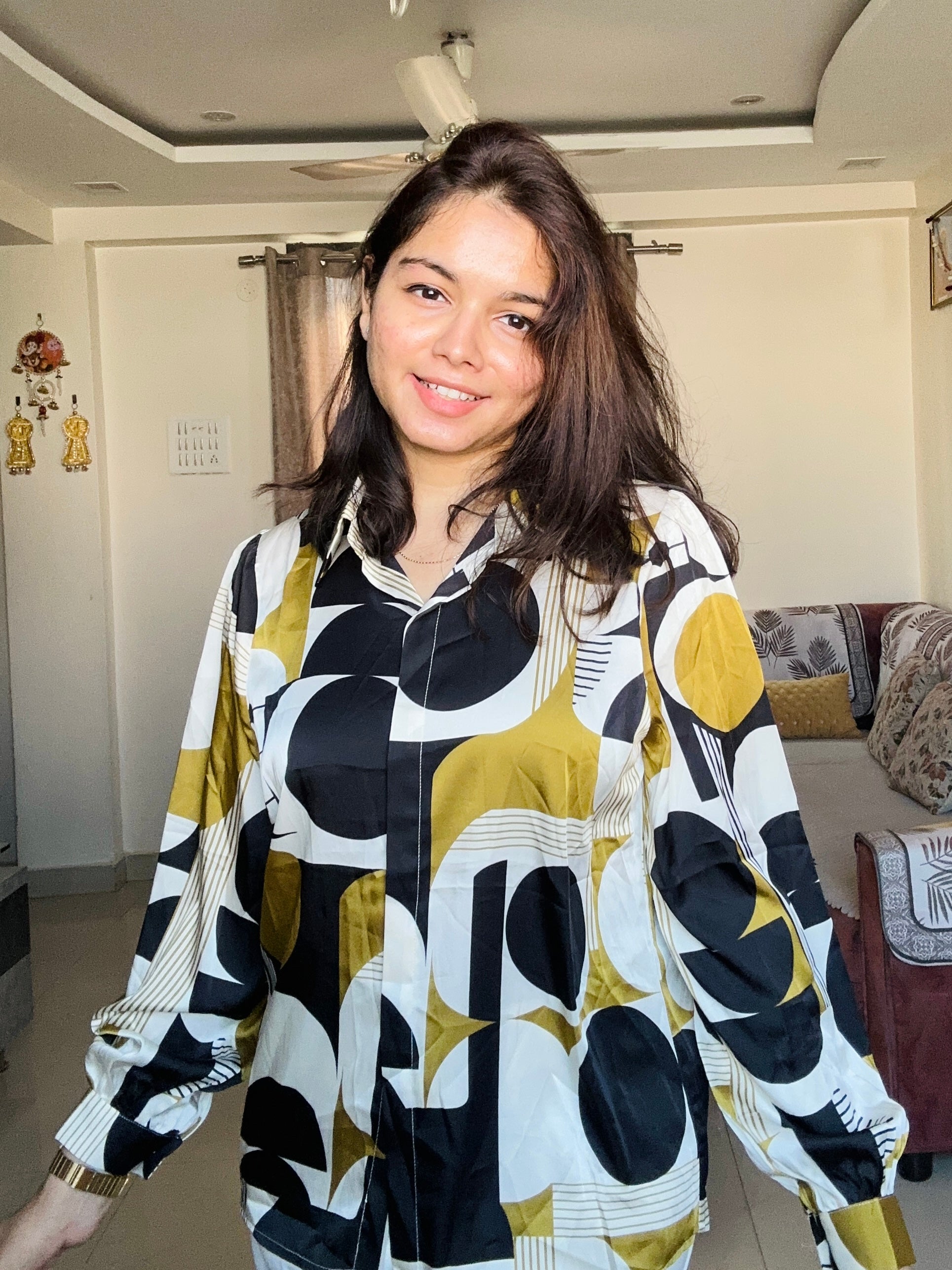 Mod Muse Satin Crepe Shirt