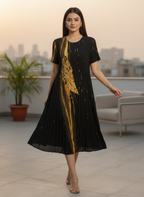 Sia Pleated Midi Dress